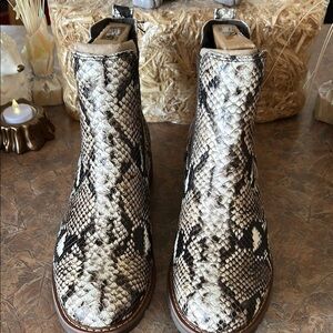 ARIAT Snake-Print Women's Ankle Boots